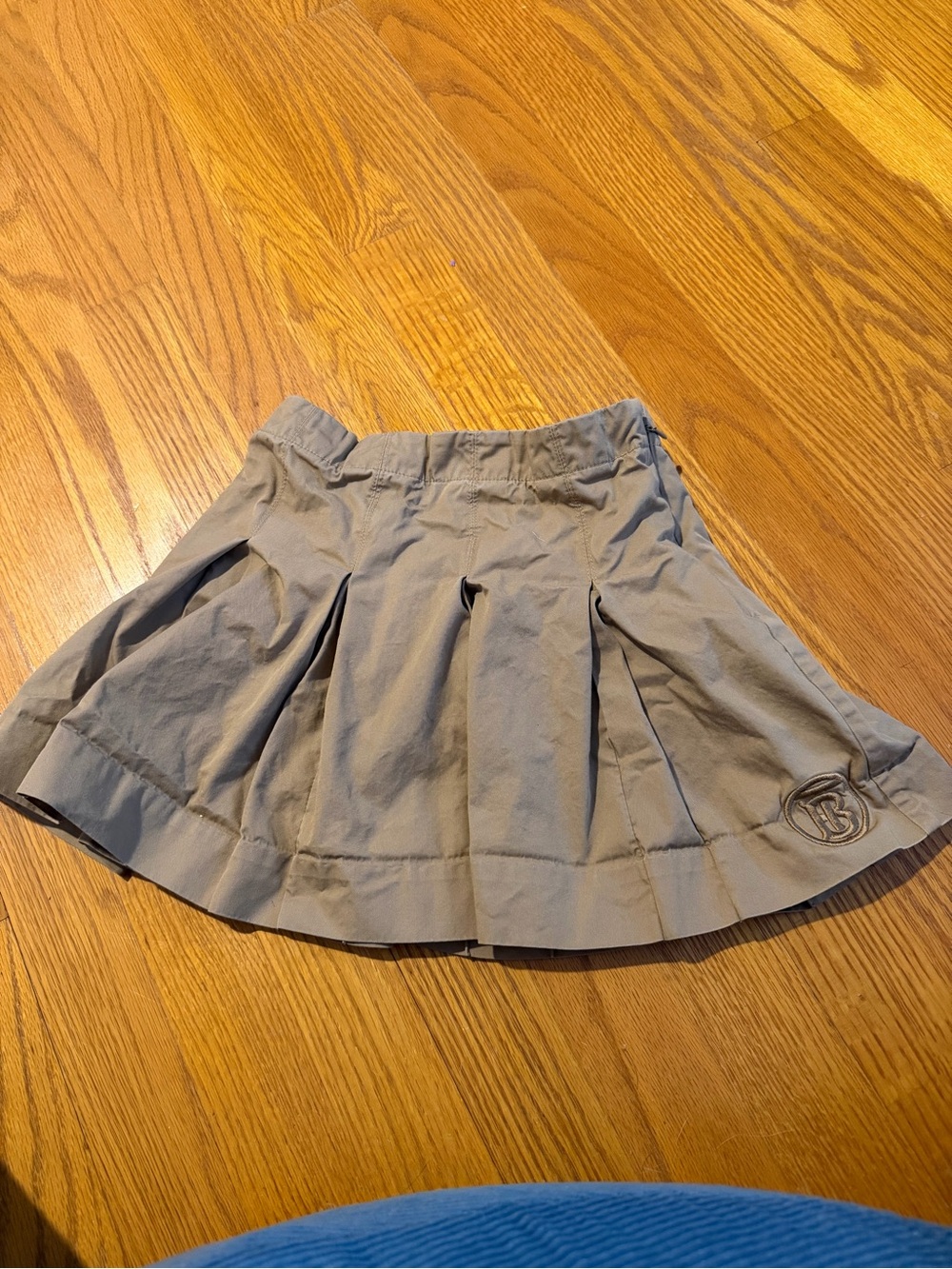 Burberry Pleated Khaki Skirt